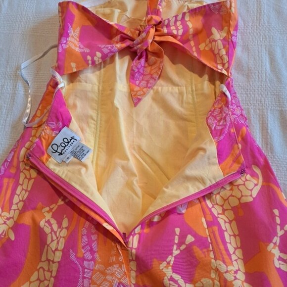 Lilly Pulitzer women's White Label size 0 Giraffe print dress - Picture 5 of 6